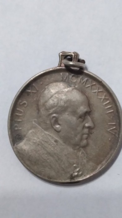 MEDALIE 2,5 CM ARGINT PIUS XI 1933