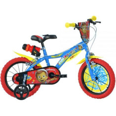 Bicicleta copii 16inch, pentru copii 6-8 ani, pinocchio 616-PN Dino Bikes