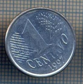 AX 937 MONEDA- BRAZILIA - 1 CENTAVO -ANUL 1997 -STAREA CARE SE VEDE foto