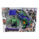 Set de jucarie Super Eroi - Hulk cu mască și lansator discuri