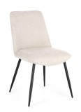 Cumpara ieftin Set 4 scaune negru bej Cora 48x62x84 cm