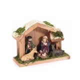 Decoratiune religioasa Nasterea Domnului polirasina multicolora II 12x5x9 cm