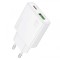 Incarcator Retea Borofone BN25 Wish, 30W, 3A, 1 x USB-A - 1 x USB-C, Alb
