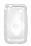 Husa silicon transparenta (cu romburi) pentru Samsung Star 3 S5220 / Star 3 Duos S5222