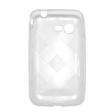 Husa silicon transparenta (cu romburi) pentru Samsung Star 3 S5220 / Star 3 Duos S5222