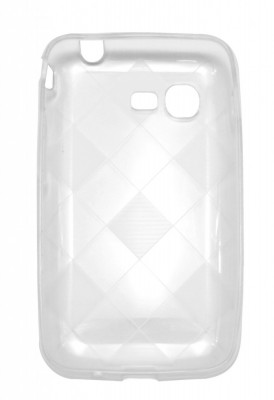 Husa silicon transparenta (cu romburi) pentru Samsung Star 3 S5220 / Star 3 Duos S5222 foto