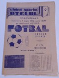 Program meci fotbal OTELUL GALATI - CSM BORZESTI (03.06.1984)