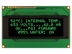 Afișaj OLED alfanumeric 20x4 NEWHAVEN DISPLAY, Dimensiuni 98x60x10mm, Verde, PIN 16