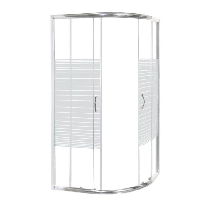 Cabină de duș curbată universală Madera 100x80 fără cădiță