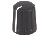 Buton rotativ conic cu indicator ABS 6mm 15.5x17.1mm