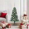 VidaXL Pom de Crăciun Artificial pentru Colț Verde 120 cm PVC și Metal 3397243