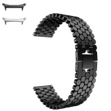 Curea metalica compatibila Samsung Galaxy Watch Ultra, Bright-Black