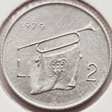 Cumpara ieftin 2732 San Marino 2 Lire 1979 Symbols of the State - Fanfare km 90, Europa