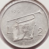 2732 San Marino 2 Lire 1979 Symbols of the State - Fanfare km 90, Europa