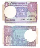 India 1 Rupie 1991 P-78Ag UNC