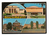 CPIB 18446 CARTE POSTALA - BUCURESTI. MOZAIC, AUTOTURISM, CINEMATOGRAF GIULESTI