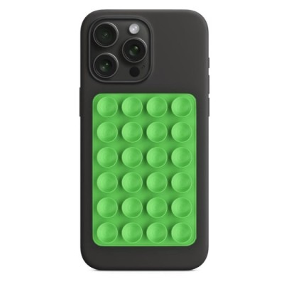 Suport cu Ventuze pentru Telefon, Dreptunghiular - Techsuit (SG-PAD) - Green foto