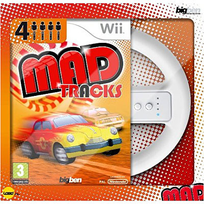 Wii Mad Tracks + Volan - EAN: 3499550264579 foto