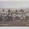 GRUP DE COPII TIGANI IN FATA CORTURILOR , FOTOGRAFIE TIP CARTE POSTALA , 1910