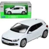 Macheta metal Volkswagen Scirocco alba Welly 1:24 deschide usile si capota