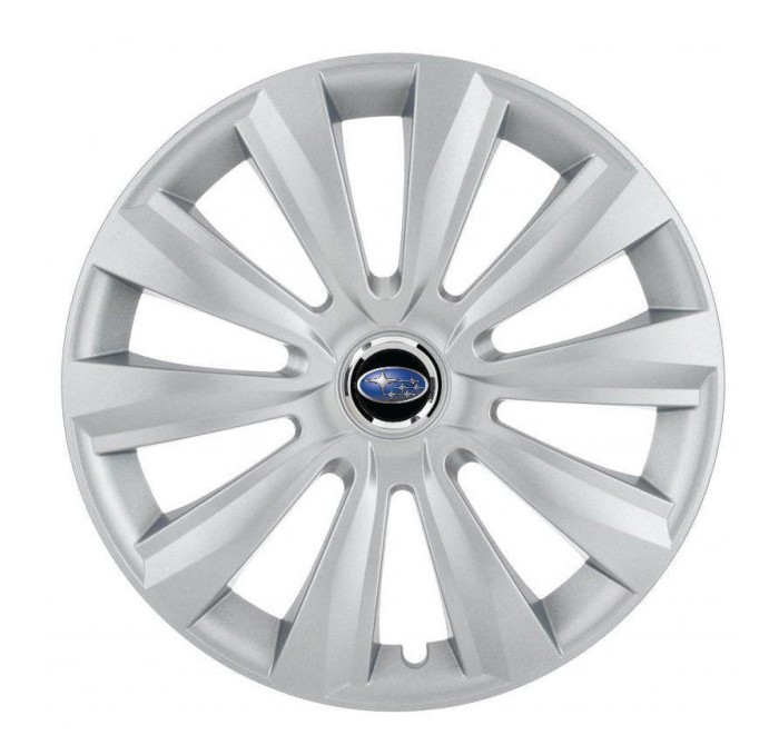 Set 4 capace roti pentru Subaru, model Delta Gray, R15