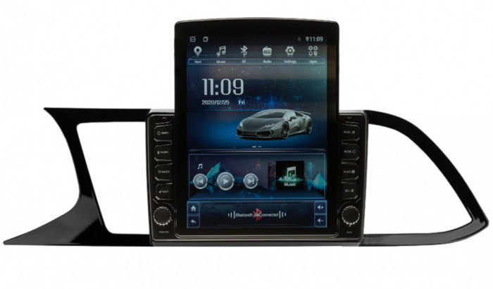 Navigatie Seat Leon 3 2012-2020 AUTONAV Android GPS Dedicata, Model XPERT Memorie 64GB Stocare, 4GB DDR3 RAM, Display Vertical Stil Tesla 10&quot; Full-Tou