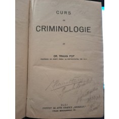 Traian Pop - Curs de Criminologie