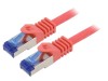 Cablu Patch S/FTP Cat6a LSZH Roșu 5m, Logilink