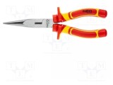 Cleşti izolaţi universali drepţi semirotunzi alungiţi 200mm NEO TOOLS