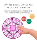 Mini drona OZN disc zburator interactiv, 3 senzori infrarosu, lumina LED, rosu