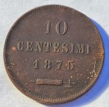471. Moneda San Marino 10 centesimi 1875 (tiraj 150.000 buc)