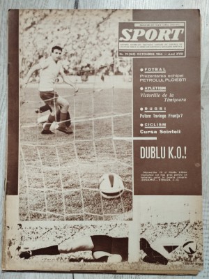 Revista SPORT nr. 19 (162) - Octombrie 1965 - Petrolul Ploiesti foto