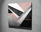 Tablou decorativ, Vega, Canvas 100 procente, lemn 100 procente, 45 x 45 cm, 265VGA1079, Multicolor