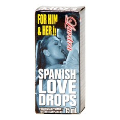 Picături afrodisiace LAVETRA Spanish Love Drops, unisex, pentru libido și performanțe sexuale &icirc;mbunătățite, 15 ml