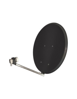 768487 PARABOLE 85 ALUMINIUM &amp;ndash; GRISE &amp;ndash; CLICK-CLACK + LNB SEDEA foto