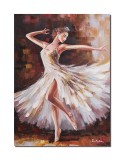Cumpara ieftin Tablou pictat manual, Dansatoare, eleganta, 70x50cm ulei pe panza in cutit efect 3D, Mircea Iordache