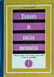 Caius Iacob - Elemente de analiza matematica. Manual pentru clasa IV liceu,