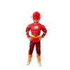 Costum Flash Copii 5-7 Ani, Marime M, Rosu - Set Supererou cu Masca, Aniversare/Petrecere