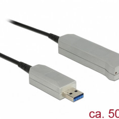 Cablu prelungitor USB 3.0 optic activ T-M 50m, Delock 83740