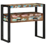 VidaXL Masă de consolă Multicolour 90 x 33 x 75 cm Lemn masiv reciclat