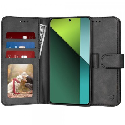 Husa pentru Xiaomi Poco X6 / Note 13 Pro 5G, Techsuit, Diary Book, Neagra foto