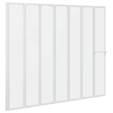 Cumpara ieftin Paravan cada de dus 140x168 cm, 7 panouri pliabil cu suport prosoape
