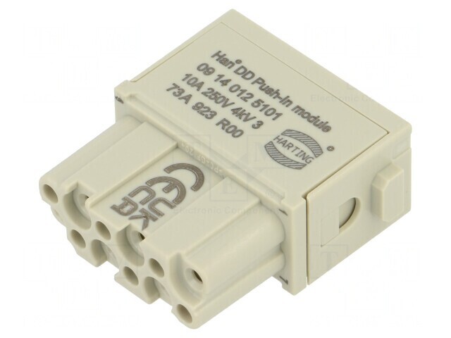 Conector modular HDC mamă 12 pini 10A 250V