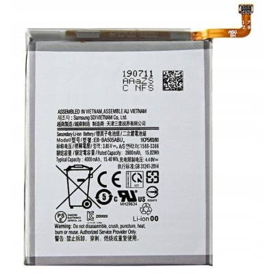 Acumulator compatibil cu Samsung Galaxy A30s, 4000 mAh, Li-Ion, Argintiu foto