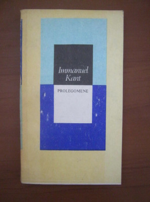 Immanuel Kant - Prolegomene foto