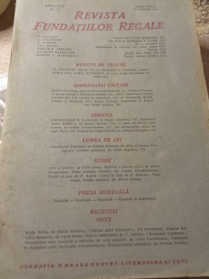 CI. Revista Fundatilor Regale noiembrie 1946 foto