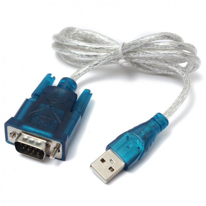 Cablu convertor USB la DB9 serial RS232 Windows Vista 7 10 1.5m