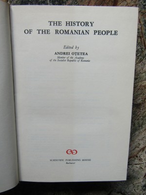 THE HISTORY OF THE ROMANIAN PEOPLE - ANDREI OTETEA foto