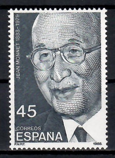 Spania 1988 - 100 de ani de la nașterea lui Jean Monnet, 1888-1979, MNH