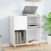 VidaXL Dulap pentru discuri, alb, 84,5x38x89 cm, lemn compozit 831989